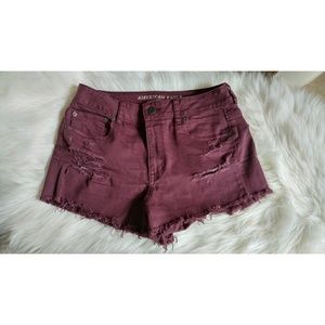 American Eagle High-Waisted Denim Jean Shorts 10